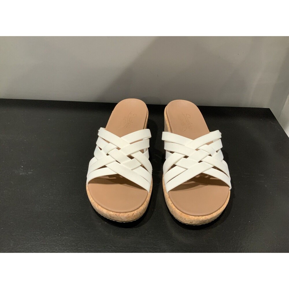 Skechers Arch Fit Beverlee White Sandal Size 10
